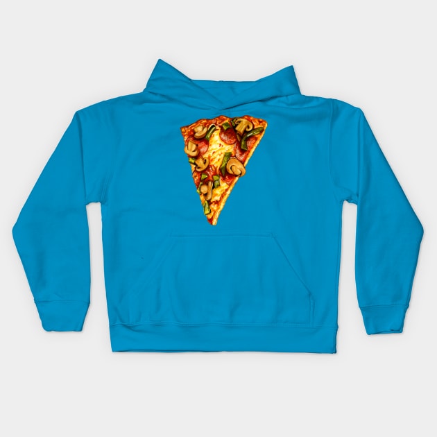 Pizza Kids Hoodie by KellyGilleran